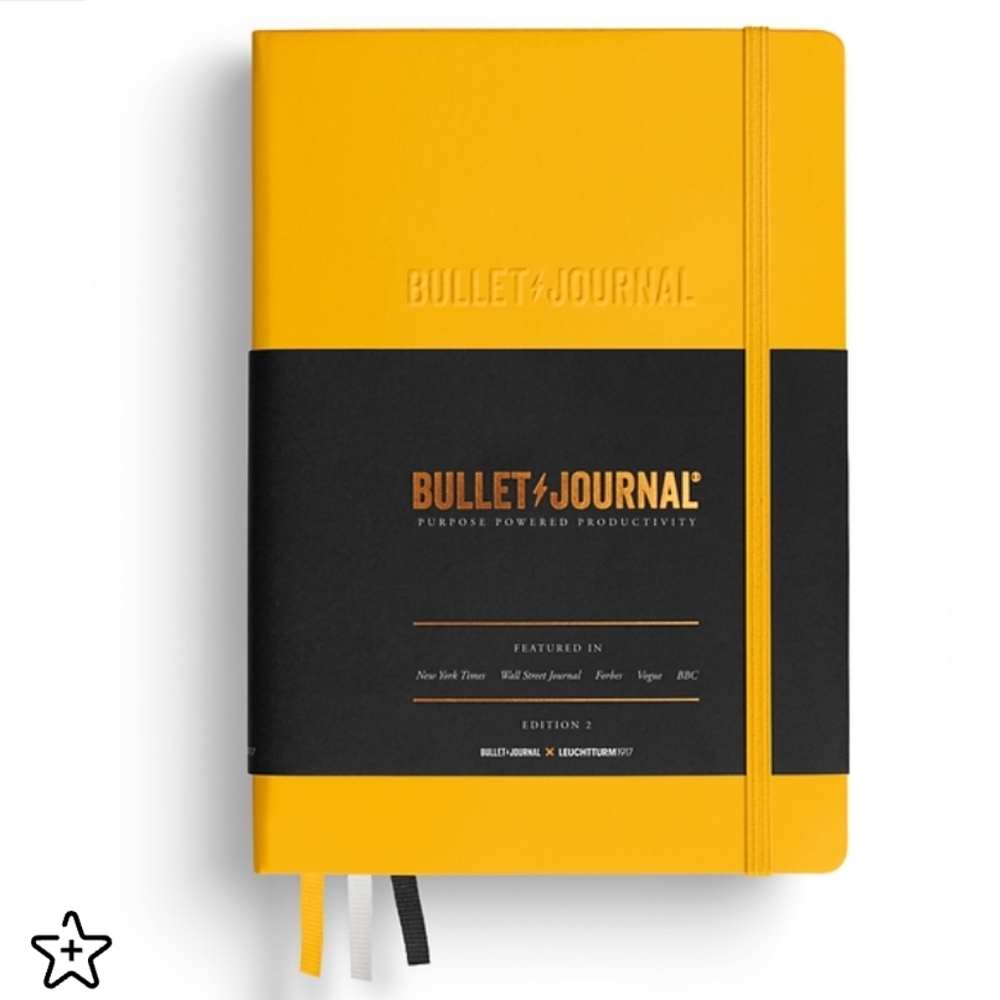 ❤️BUY 5 GET 3 FREE  Bullet Journal Edition 2, Yellow24 & Black,Retail $31.50US